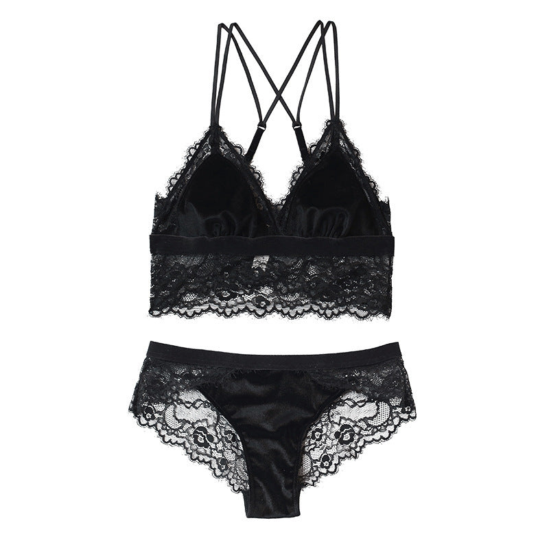 Sexy back bra set